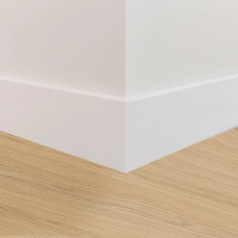 Square Edge White Skirting